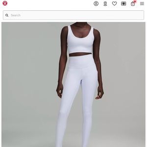 Lululemon White Align pant 28 inch. New w/tags. Size 6